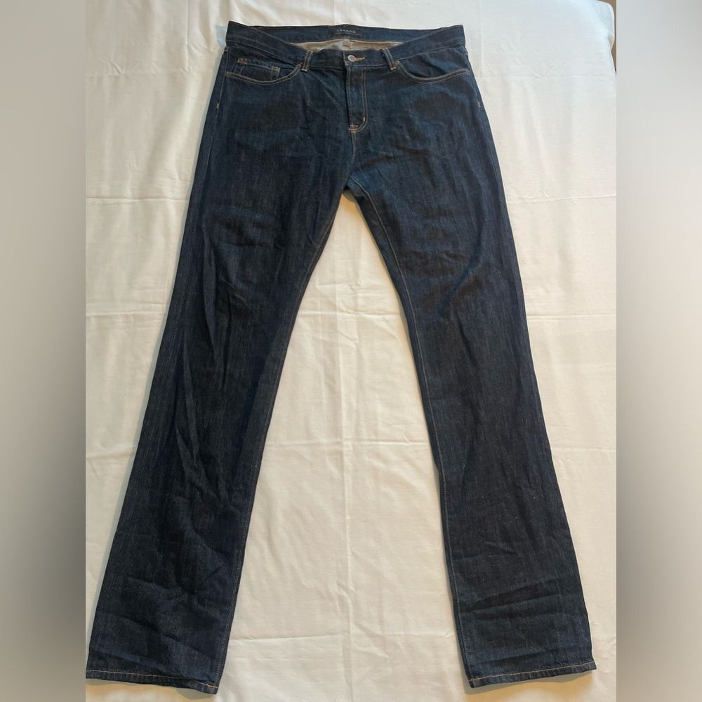 J Brand Men's Dark Blue Denim Relaxed Straight Leg Jeans Size 38 x 38